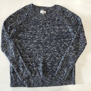 SOLD - LOFT Lou & Grey Blue/White Marled Sweater